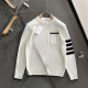 THOM BROWNE 톰브라운 밀라노 스티치 티핑 크루넥 니트 스웨터 2COLOR