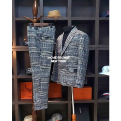 THOM BROWNE 톰브라운 블랙 모던 런던 글랜 슈트 셋트