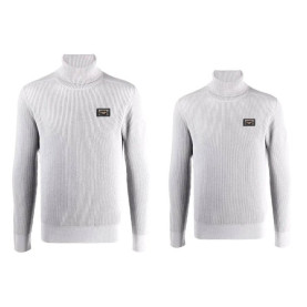 DOLCE&GABBANA 돌체앤가바나 골드 플레이트 골지 터틀넥 2COLOR