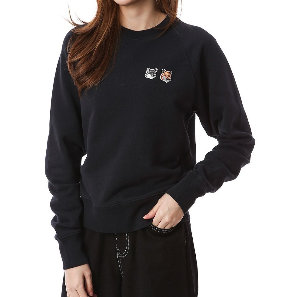 MAISON KITSUNE 메종키츠네 더블폭스 패치 커플 맨투맨