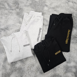 BALENCIAGA 발렌시아가 스퀘어 기모 후드&와이드 팬츠 세트