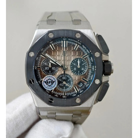 AUDEMARS PIGUET 오데마피게 로얄오크 오프쇼어 크로노그래프 브라운 다이얼 SS 세라믹 러버 밴드 43mm 26420