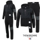THOM BROWNE 톰브라운 사선 로고 패치 누빔 패딩 셋업