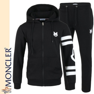 MONCLER 몽클레어 M 자수 후드 집업 셋업 2COLOR