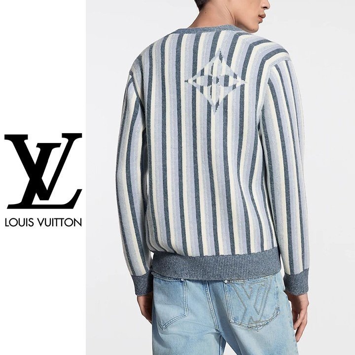 LOUIS VUITTON 루이비통 스트라이프드 자카드 가디건
