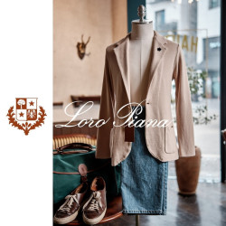 LOROPIANA 로로피아나 브레스티드 니트 자켓 2COLOR