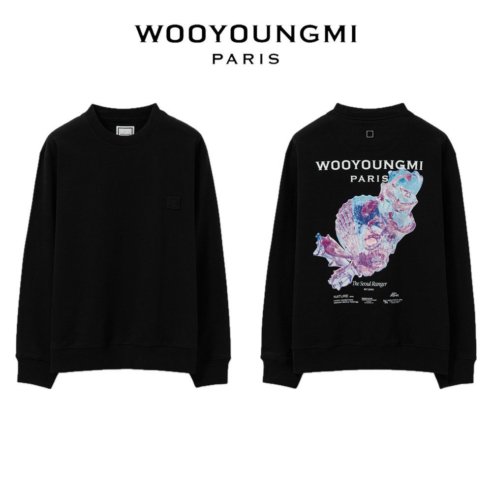 WOOYOUNGMI 우영미 3D 코랄 백로고 맨투맨