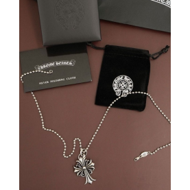 CHROME HEARTS 크롬하츠 크로스 팬던트 & 볼 체인 목걸이 (11474)
