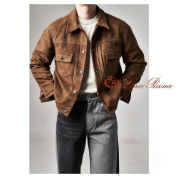 LOROPIANA 로로피아나 앰버 스웨이드 자켓 2COLOR