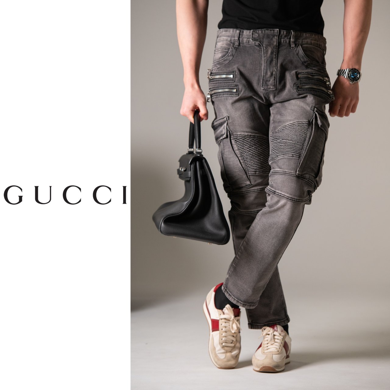 GUCCI 구찌 X 파리엔 발 한정판 청바지 2COLOR