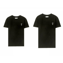 AMI 아미 체인스티치 커플 반팔티