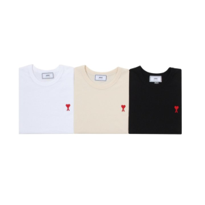 AMI 아미 미들 핸들 하트 반팔