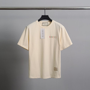 GUCCI 구찌 패치 가슴프린팅 코튼 반팔티