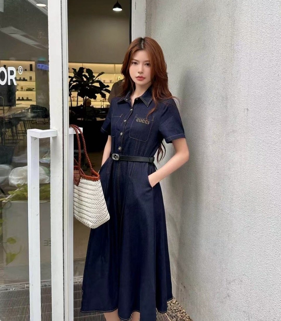 GUCCI 구찌 청 원피스(벨트 포함)