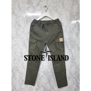 STONE ISLAND 스톤아일랜드 피그먼트 절개 카고 밴딩팬츠 3COLOR