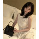 [에스파 카리나] PRADA 프라다 캐리 미니 가죽 핸드백 1BA496 3COLOR