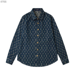 LOUIS VUITTON 루이비통 모노그램 데님 셔츠