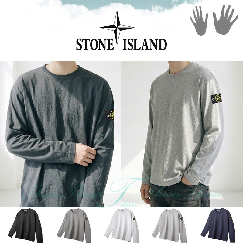 ●4월 판매 10위● STONE ISLAND 스톤아일랜드 베이직 라운드 긴팔