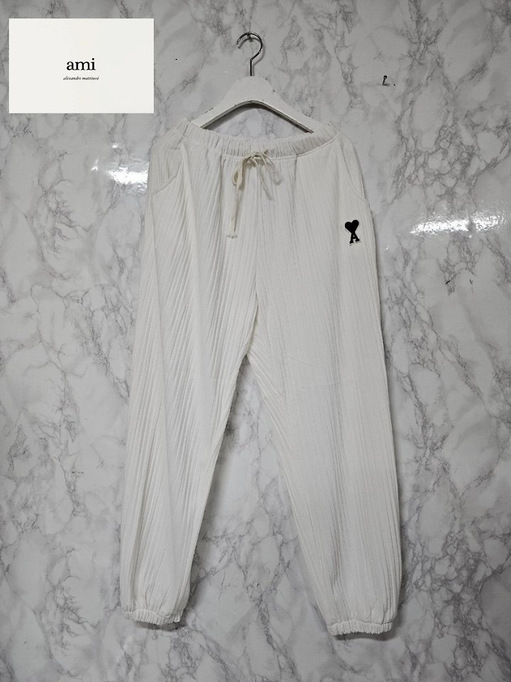 AMI 아미 플리츠 조거 팬츠 2COLOR