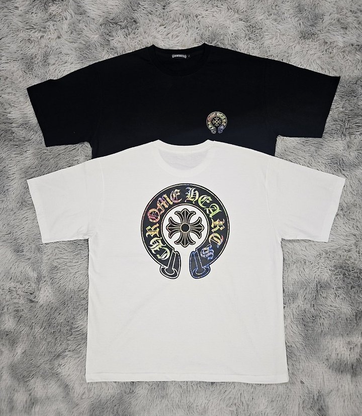 CHROME HEARTS 크롬하츠 그라 라운드 오버핏 반팔