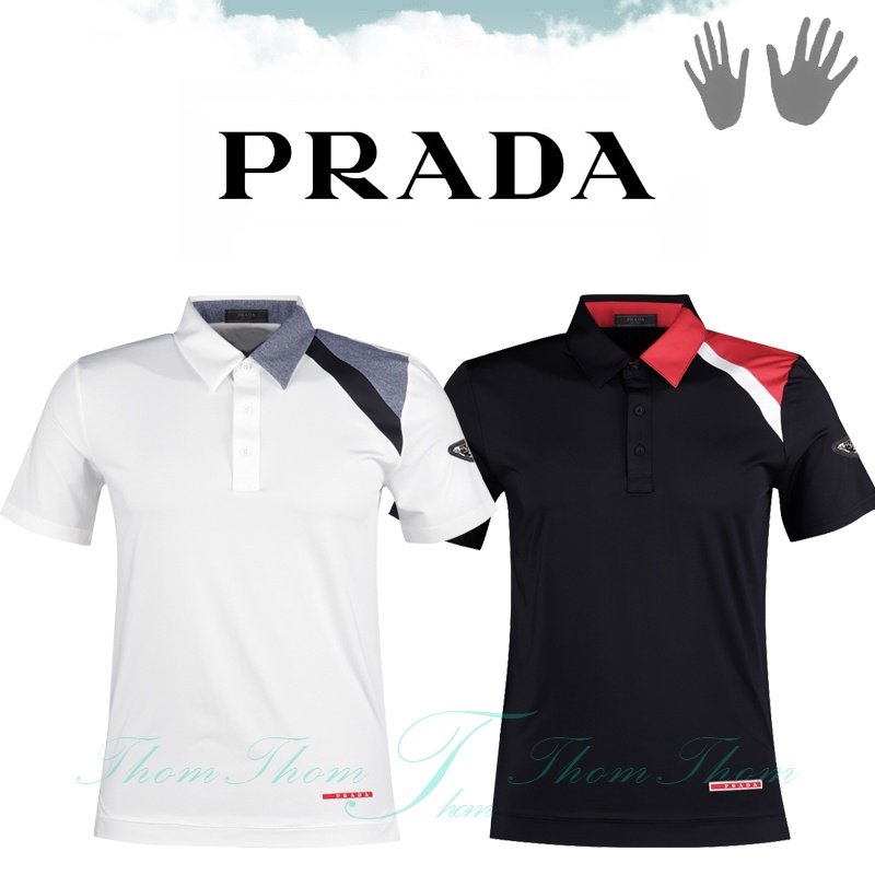 PRADA 프라다 피노 카라 반팔