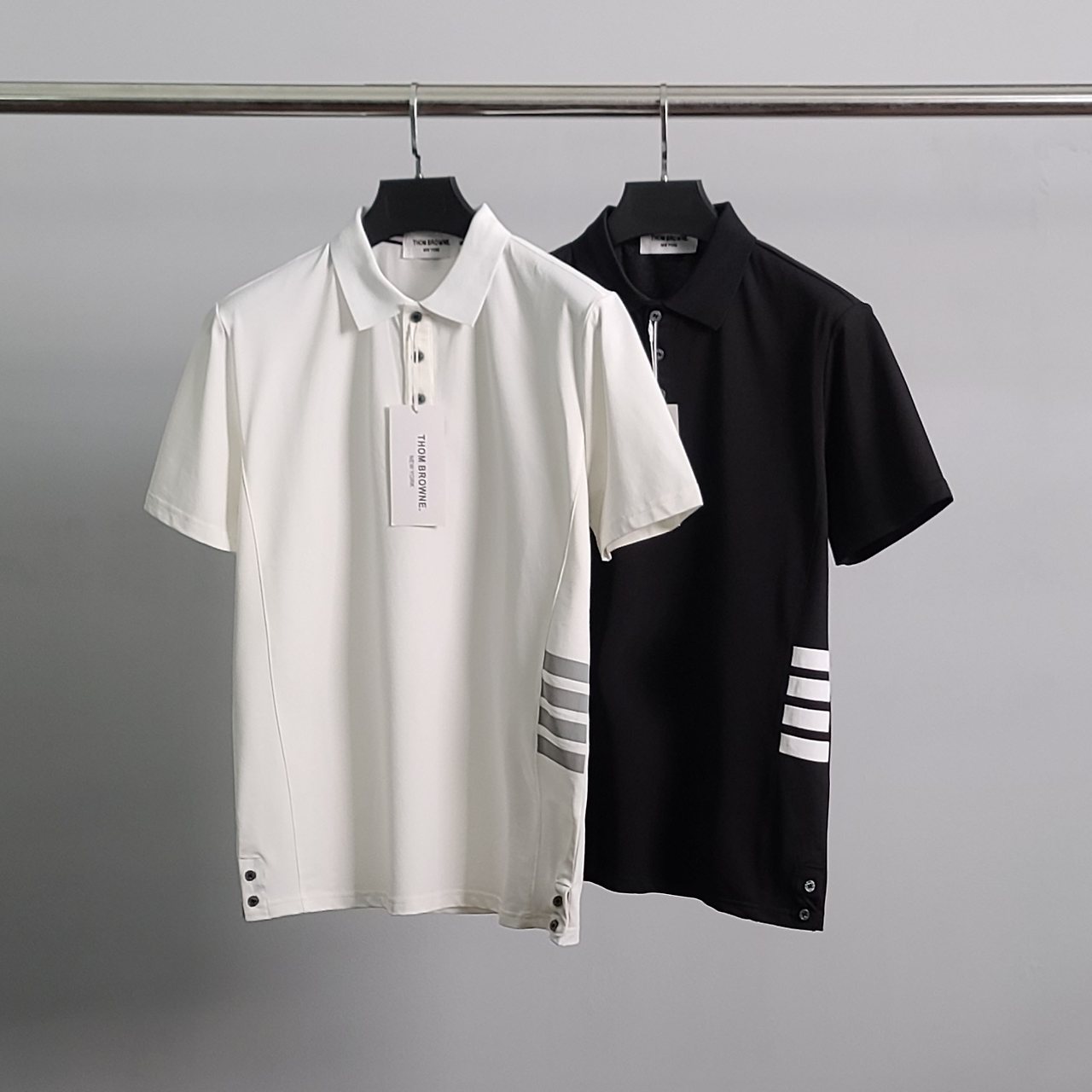 THOM BROWNE 톰브라운  허리완장 반팔 카라티