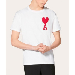 AMI 아미 패치 커플 반팔티