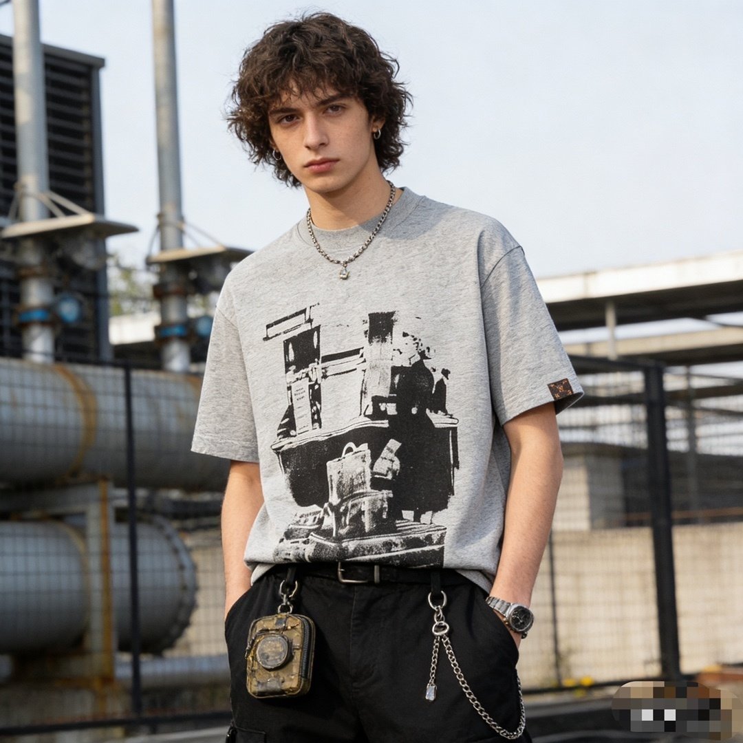 LOUIS VUITTON 루이비통 트래블러 트렁크 반팔티